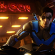 Nightwing squats in Gotham City looking for a new PC.